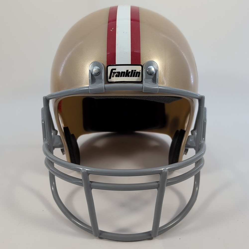 FRANKLIN San Francisco 49ers Youth Football Helmet - Gold/Red Color - Picture 4 of 8